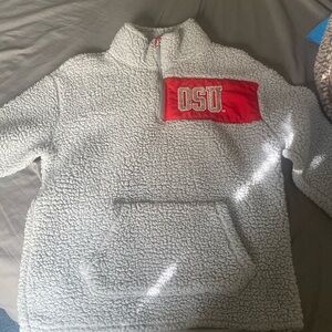 PINK Ohio state sequin sherpa